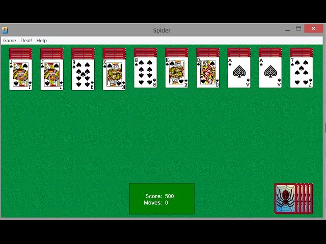 Get Original Spider Solitaire Back On 8 - YouTube