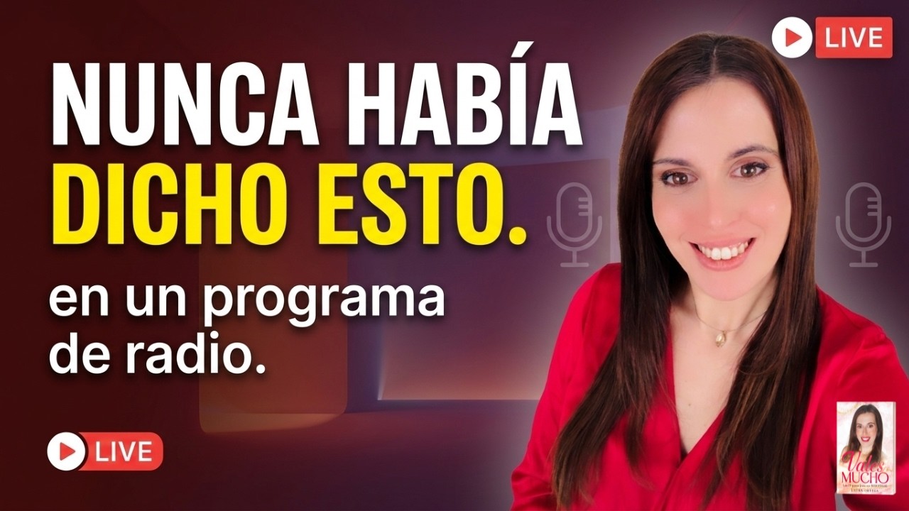 NUNCA había dicho esto en público… lo que conté en este programa de radio sobre ESPIRITUALIDAD