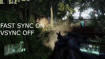 Input lag test (VSYNC VS FAST SYNC) [Audio TEST]