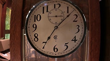 Cincinnati Time Recording Weight Driven Master Clock, an ITM Clock video