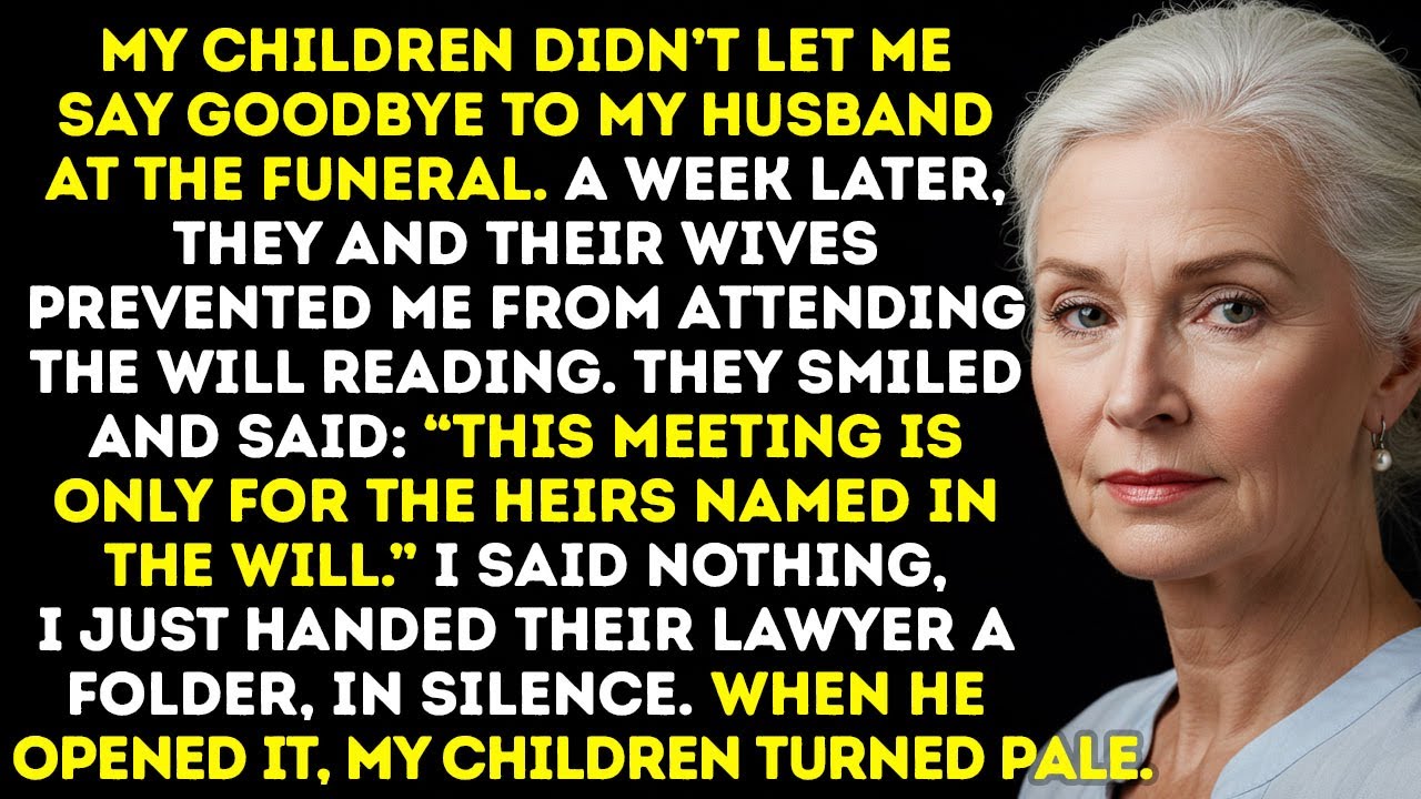 My Two Sons Left Me Out Of My Husband’s Will Reading — So I Showed Them…
