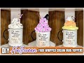 DIY HALLOWEEN FAUX WHIPPED CREAM MUG TOPPERS | Cindy & Family