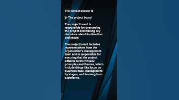 Prince2  Quiz: Test Your Knowledge 4 #shorts