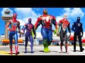 Airport Battle - Team Spider Man & Iron Spider Man & Spider Hulk & Spiderman 2099 VS Venom Army