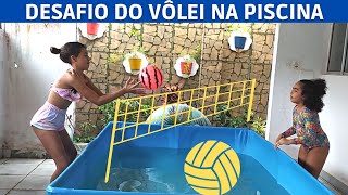 Desafio do vôlei na piscina I Muito divertido