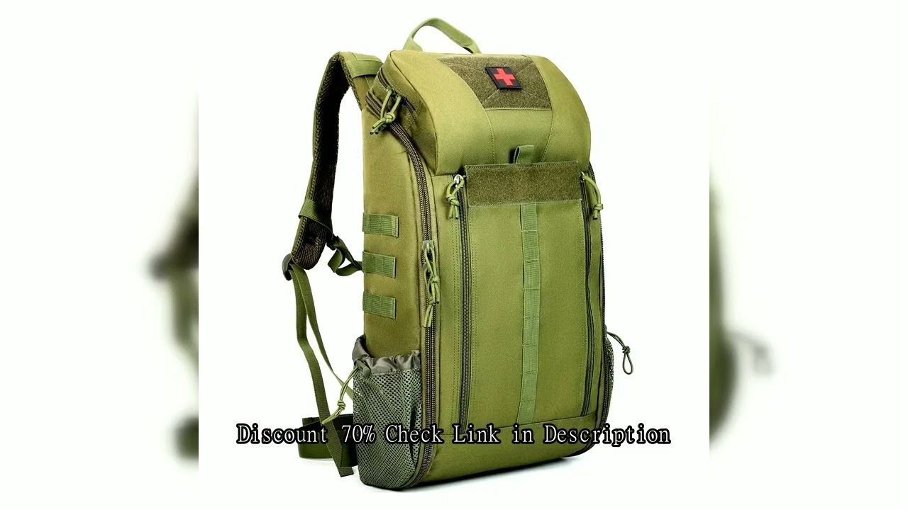Tactical Outdoor Medical Backpack Large Capacity Camping Mountaineering Backpack Emergency Bag Multi