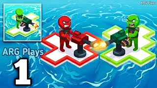 War of Rafts - Gameplay Walkthrough Part 1 - Crazy Sea Battle ( Android, iOS ) screenshot 2