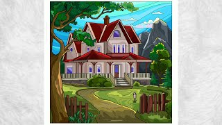 Coloring the big house screenshot 1