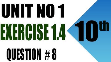 10th Class math | Unit 1 | Exercise 1.4 | Question 8 | chapter 1 exercise 1.4 question 8 class 10th