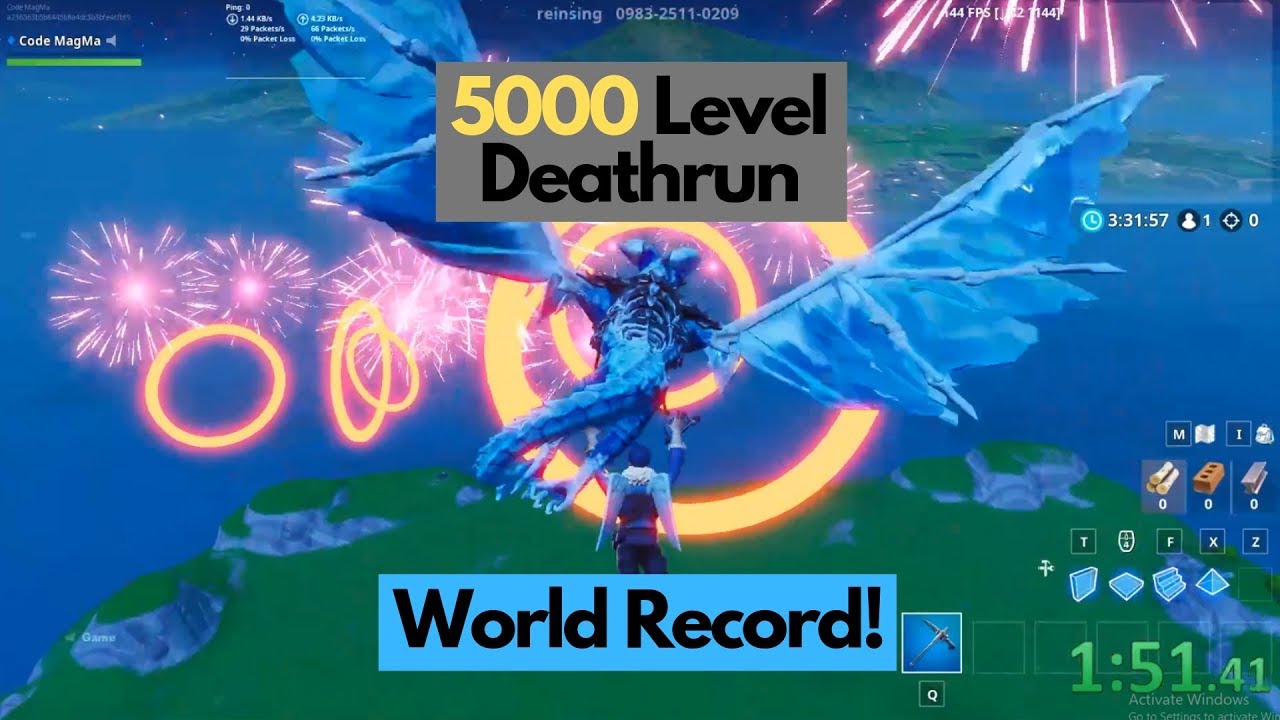 2 02 5000 Level Deathrun Wr Youtube - 2x event fortnite deathrun alpha roblox