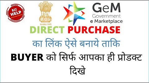How to make direct purchase link in gem | Direct Purchase ऐसे बना के दो buyer को | Gem Portal