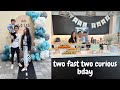 Vlog 113  aymans 2 fast 2 curious birt.ay party  setting up  pani puri fountain  halal tacos