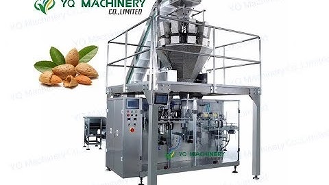 horizontal form fill seal machine for  dry fruit nuts almonds granule bagging equipment