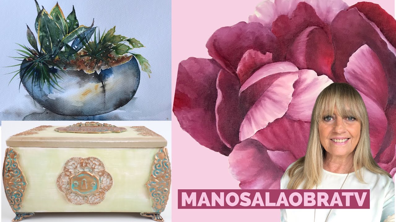 Manos a la Obra 2023 Programa 8 Acuarela Pintar al Oleo  Cajas con patinas y herrajes