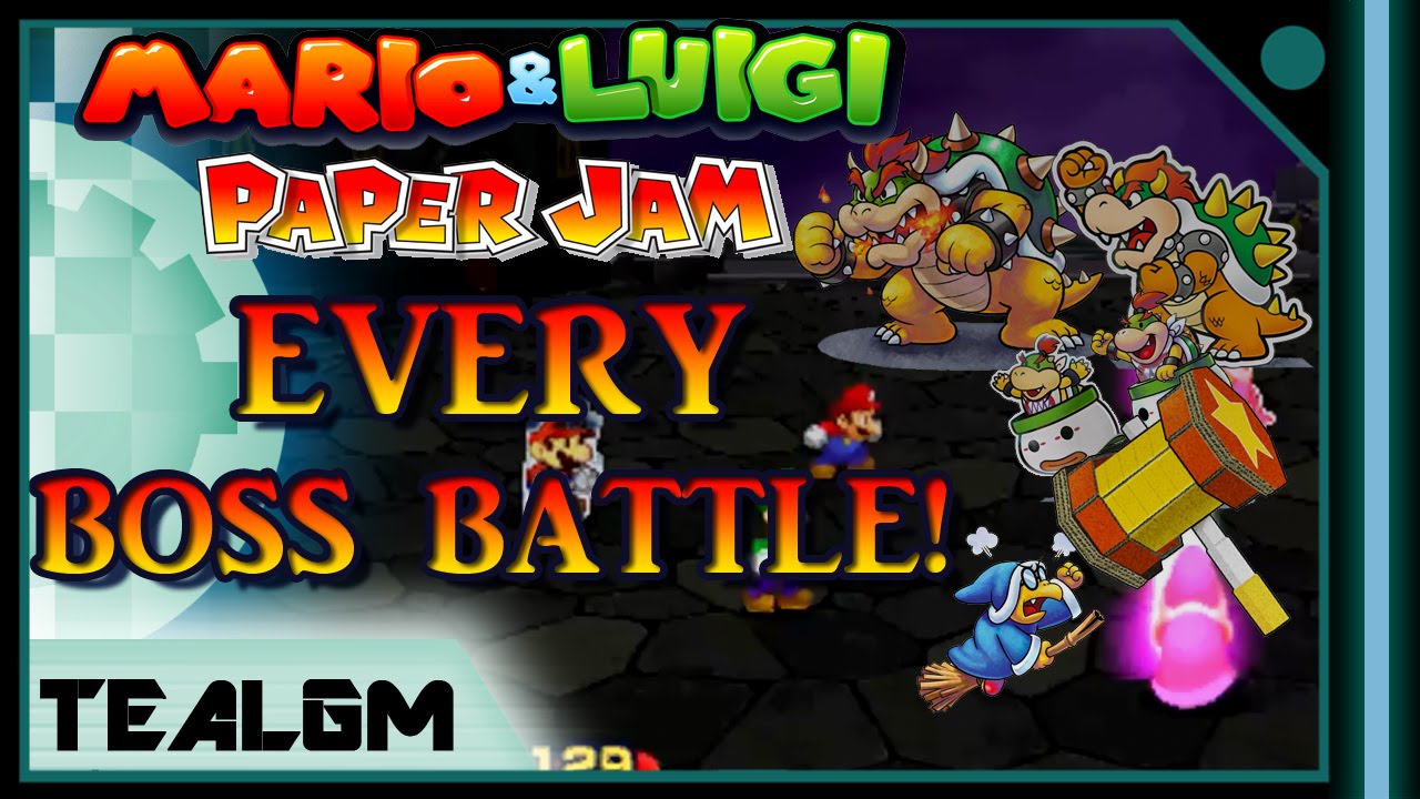 Mario & Luigi Paper Jam EVERY BOSS BATTLE! (Including The Secret Boss WITH COMMENTARY Mario & Luigi Paper Jam EVERY BOSS BATTLE! (Including The Secret Boss WITH COMMENTARY