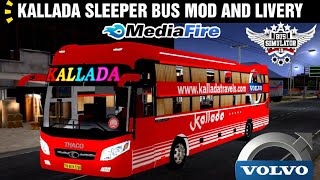 KALLADA SLEEPER BUS MOD AND LIVERY DOWNLOAD NOW BUSSID