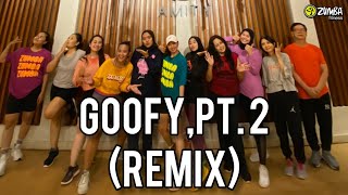 Song " Goofy, Pt.2 " by Mishcatt, Sofia Reyes & De La Ghetto | ZUMBA choreo by ZIN Leila Shanty