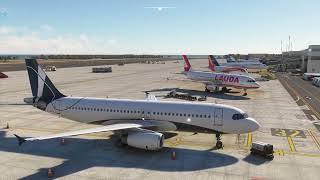 Hard landing :(✈️ Ibiza - Gibraltar✈️ Airbus ACJ A320 cold and dark. FS2020