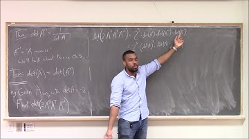 Math 392 Lecture 21-  More determinant theorems; Cramers rule; finding and using Invereses