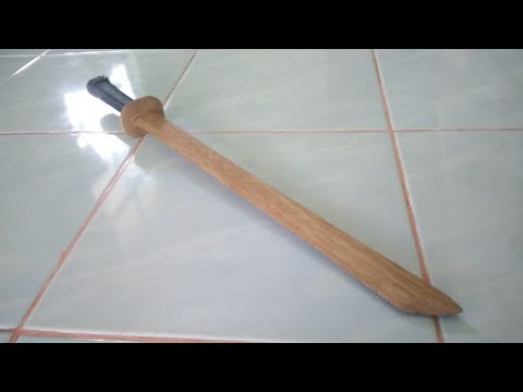 Membuat katana/samurai mengunakan kayu