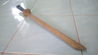 Membuat katana/samurai mengunakan kayu