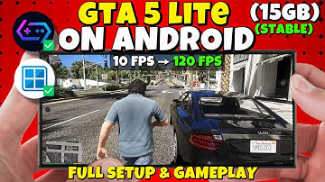 GTA 5 Lite (15GB) Stable On Android  | Gamehub/Winlator Full Setup & Smooth Gameplay Tutorial