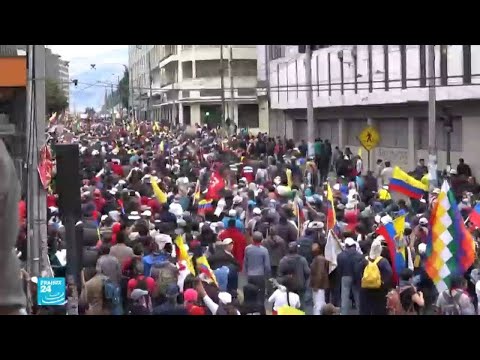 الآلاف يتظاهرون في كيتو عاصمة الإكوادور وسط انتشار القوات الأمنية