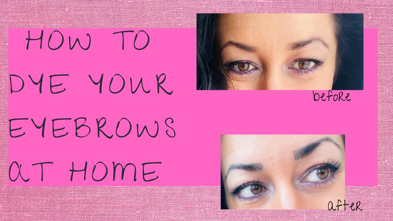 HOW TO dye your eyebrows at home/Cum vopsim sprancenele acasa YouTube