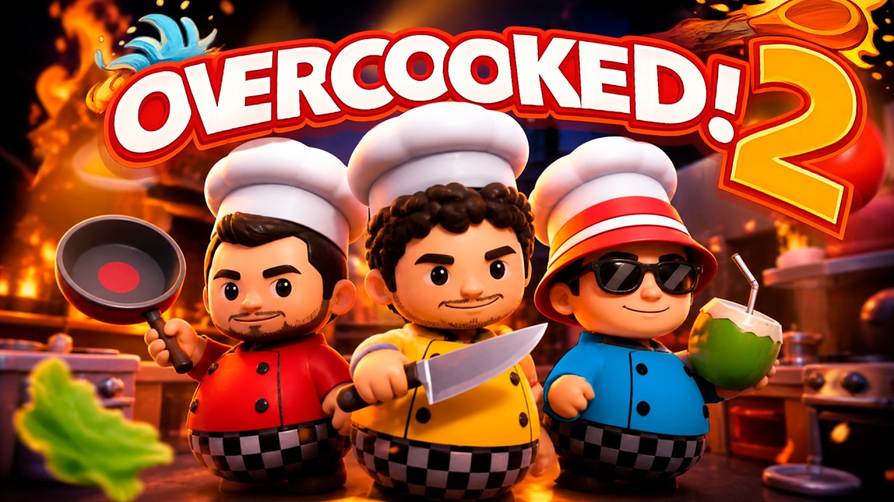 Tentamos zerar Overcooked 2 e quase desistimos do canal! | Overcooked 2