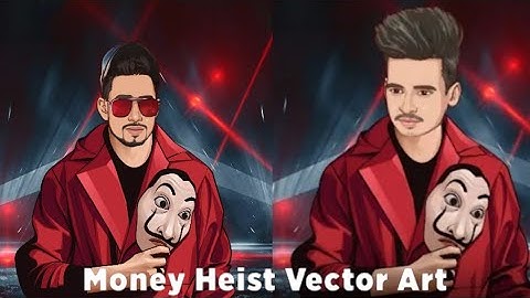 Money Heist Vector Art Photo Editing | Toonpp Cartoon Photo Editing Tutorial - sakhar edtiz