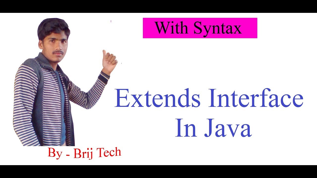 extends interface in java (Hindi / Urdu) - YouTube