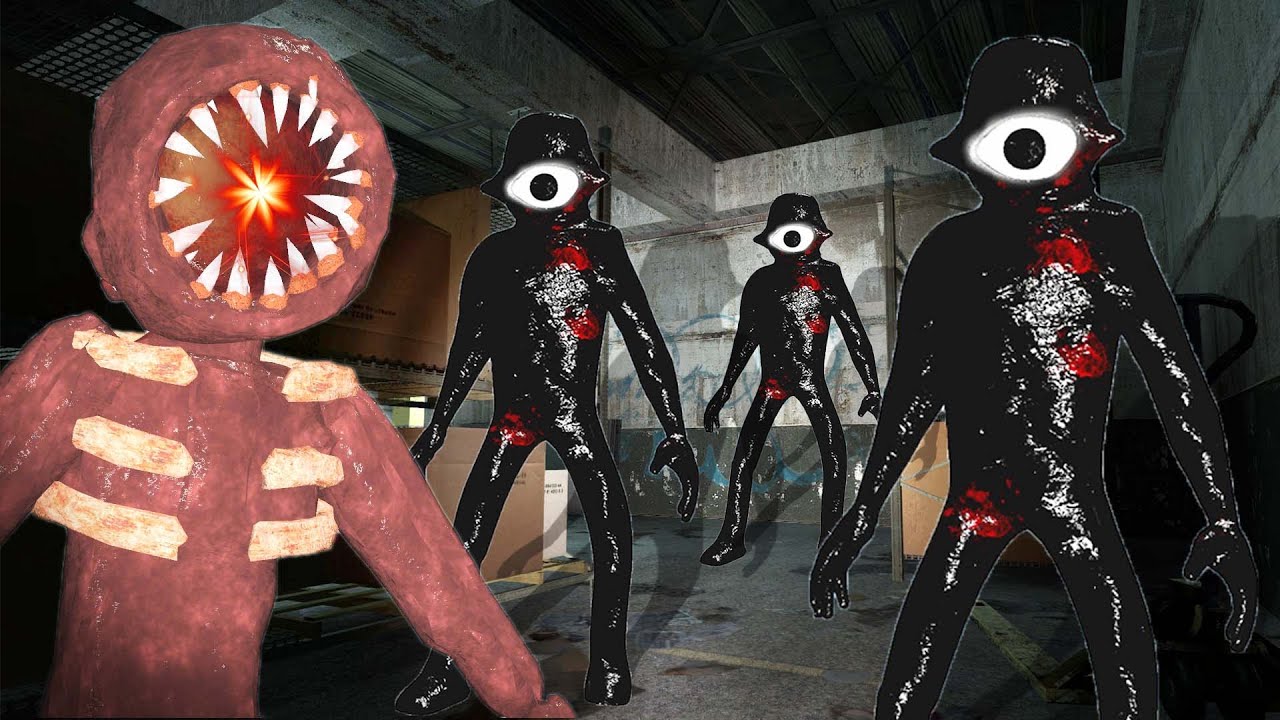 Being hunted by Spooky Nextbots (GMOD)