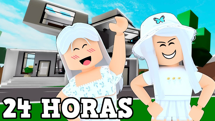 24 HORAS VIVENDO EM UM MUNDO BRANCO NO BROOKHAVEN - Roblox @familiamaffi