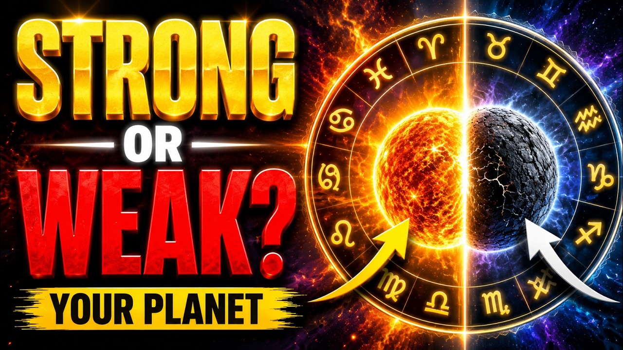 Is Your Planet Strong or Weak? Easy Birth Chart Method to Check Planet Strength