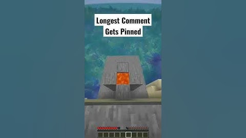 Wait for it | Longest comment gets pinned #minecraft #shorts