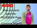 How creat post for Facebook page#