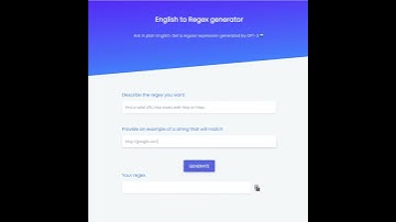Lossless - GPT-3 regex generator