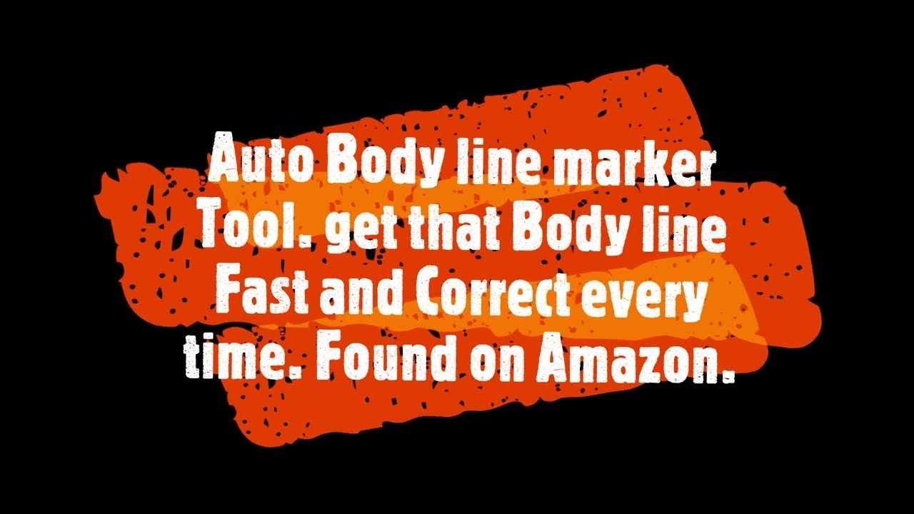 Auto Body line Marker tool YouTube