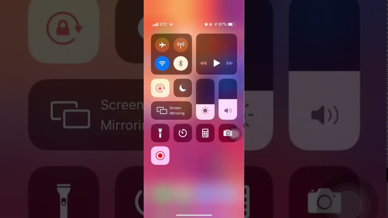 Screen recording in iPhone IOS 14.