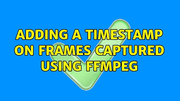 Adding a timestamp on frames captured using FFmpeg