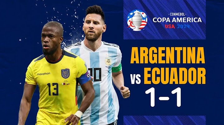 Argentina vs Ecuador 1-1 Pen 4-2 Resumen y Goles 2024