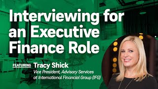Interviewing for an Executive Finance Role