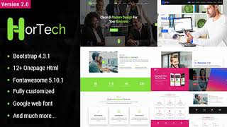 Hortech – One Page Multi-use HTML Template | Themeforest Website Templates and Themes