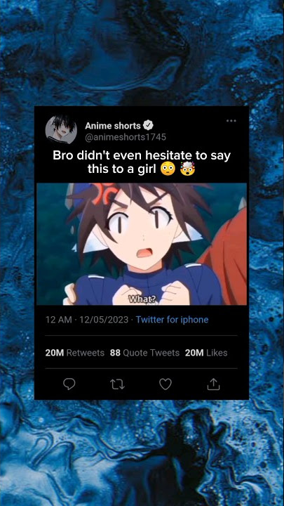 Bro did not hesitate 💀#konosuba #kazuma #anime #edit #meme #fypシ #vir, Konosuba