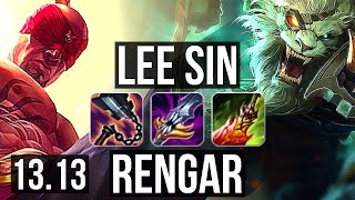 LEE SIN vs RENGAR (JNG) | 19/2/10, 65% winrate, Legendary | EUW Master | 13.13