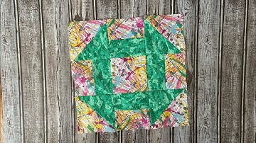 Churn dash quilt block tutorial
