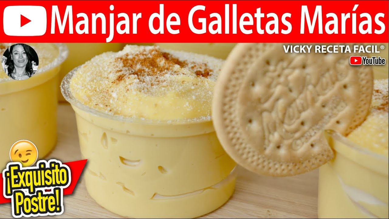 MANJAR DE GALLETAS MARIAS | #VickyRecetaFacil - YouTube