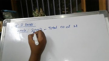 Trick to find no of sigma and pi bonds directly from formula in 30 seconds