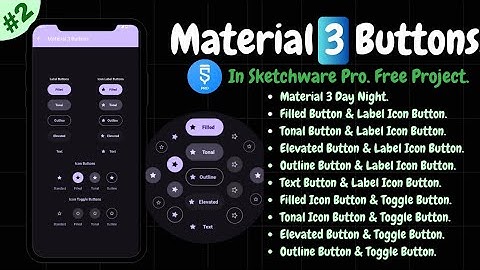 Material 3 Buttons In Sketchware Pro #2 #fastersoftwaredeveloper #viral #material #sketchwarepro #ui