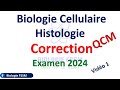 Correction examen 2024 biologie cellulaire et histologie